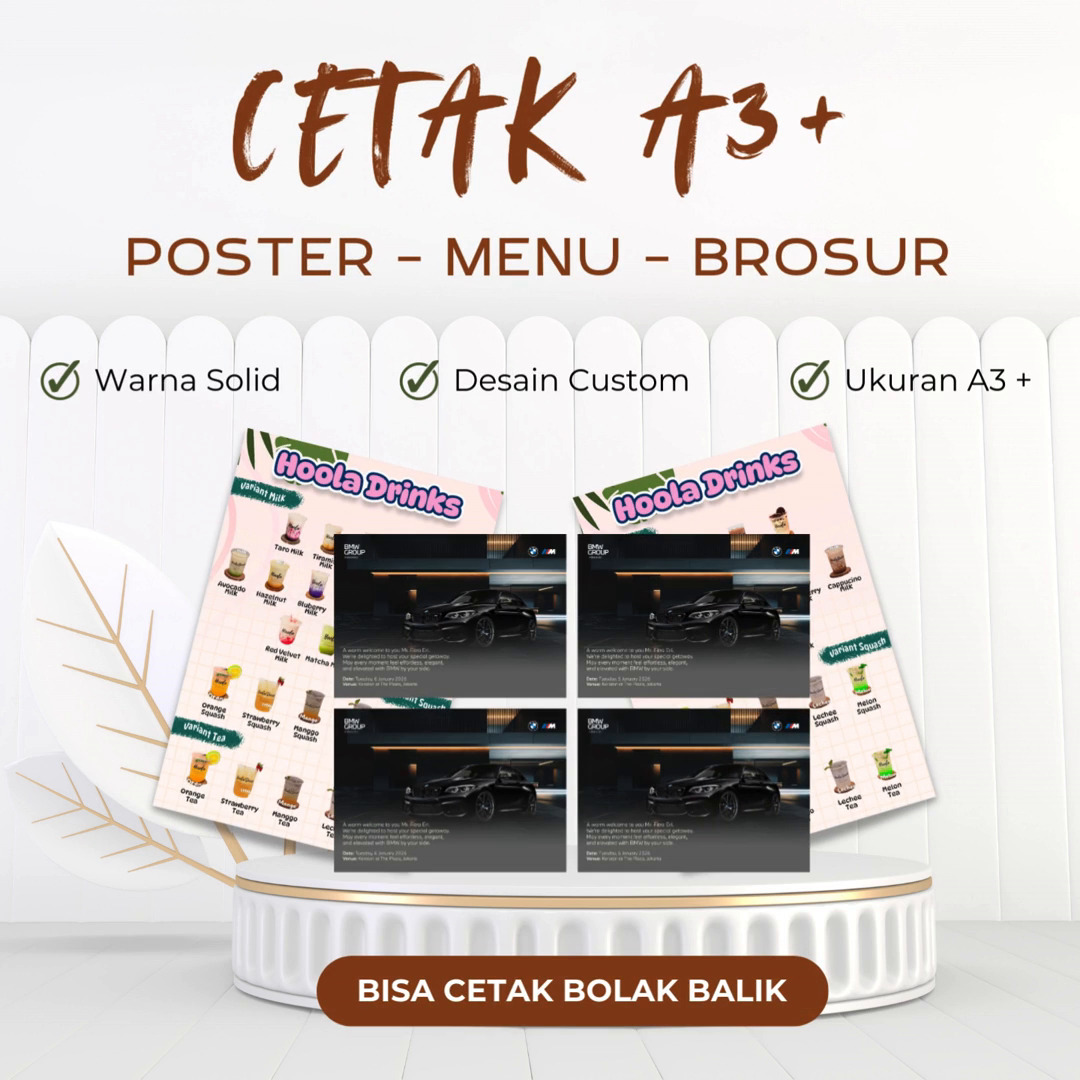 Desain + Cetak A3