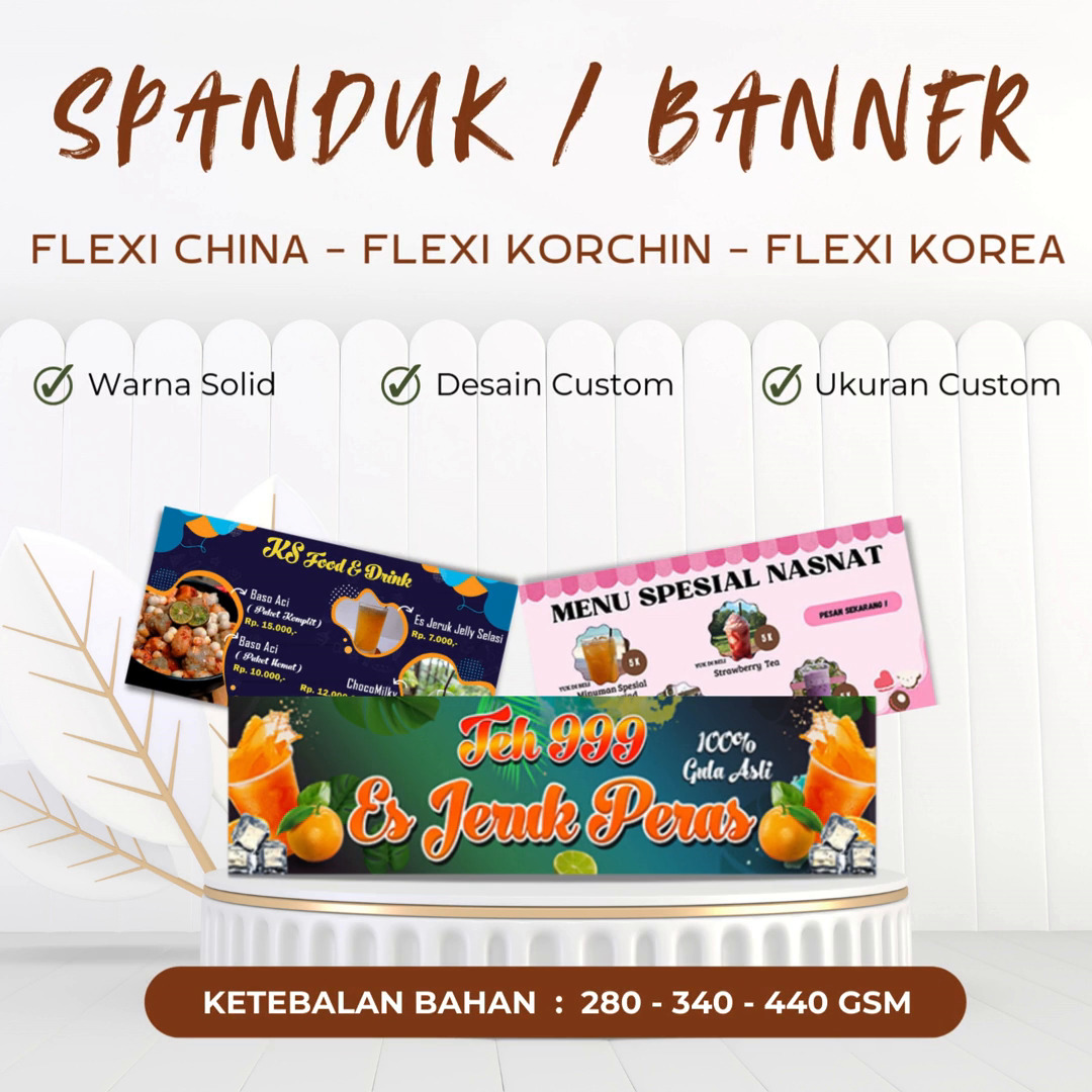 Desain + Cetak Spanduk